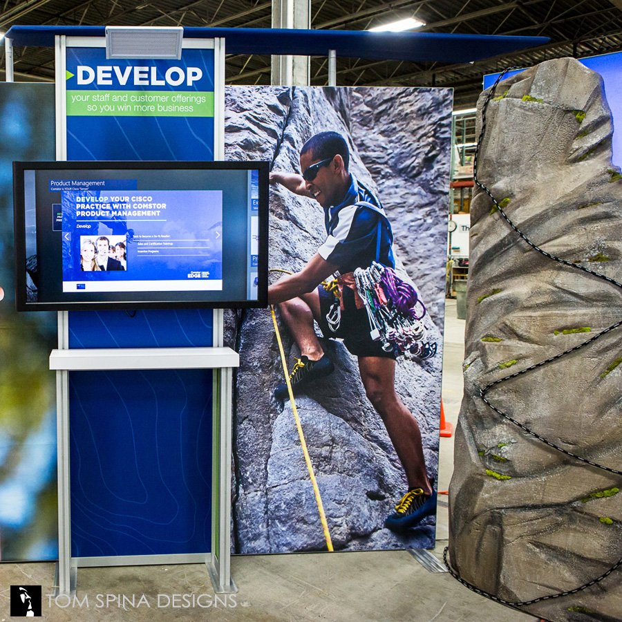 foam trade show booth prop mountain rocks - Tom Spina Designs