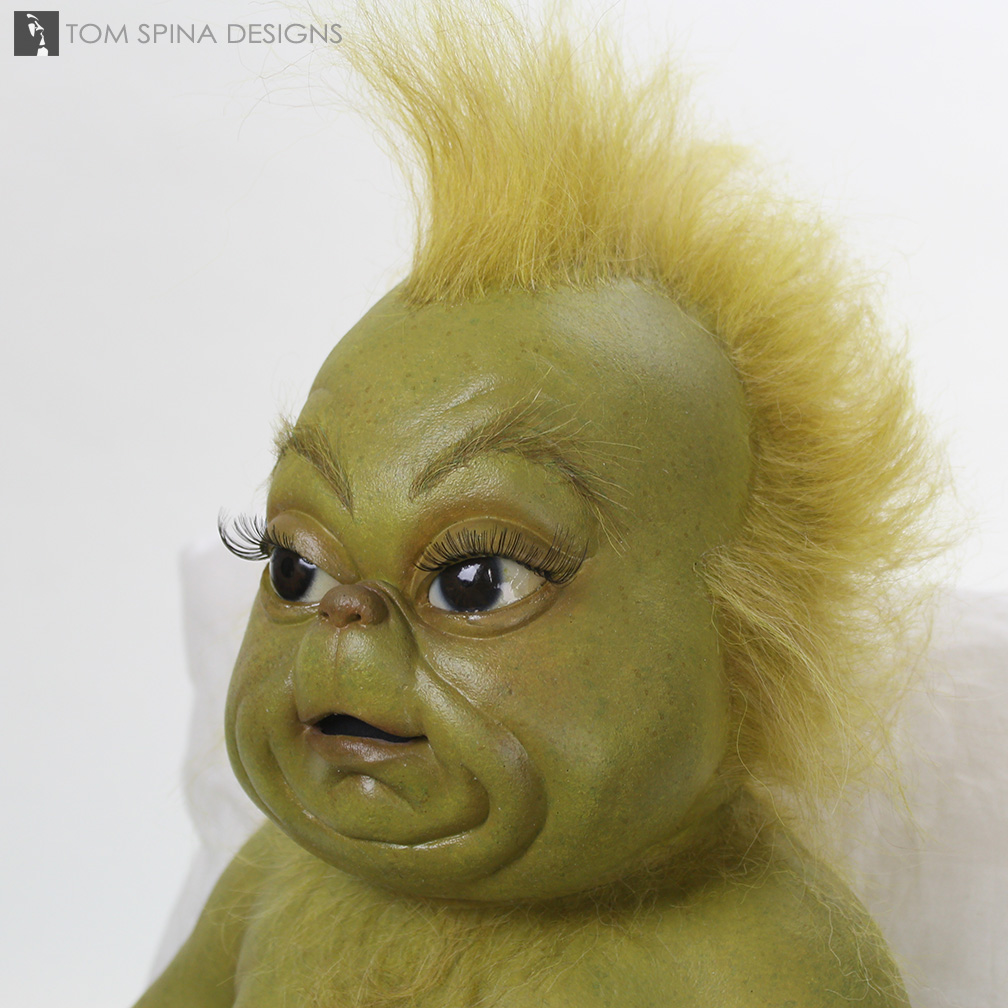 Baby Grinch Movie Prop Puppets - Tom Spina Designs » Tom Spina Designs