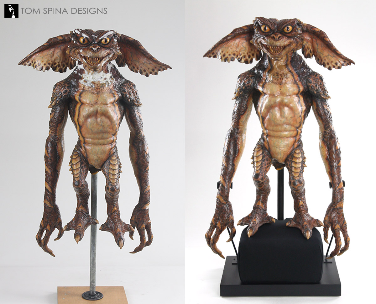 Mohawk Mogwai Puppet - Gremlins 2 Movie Prop Restoration » Tom Spina Designs